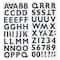 Black Foil Outline Alphabet Stickers by Recollections™